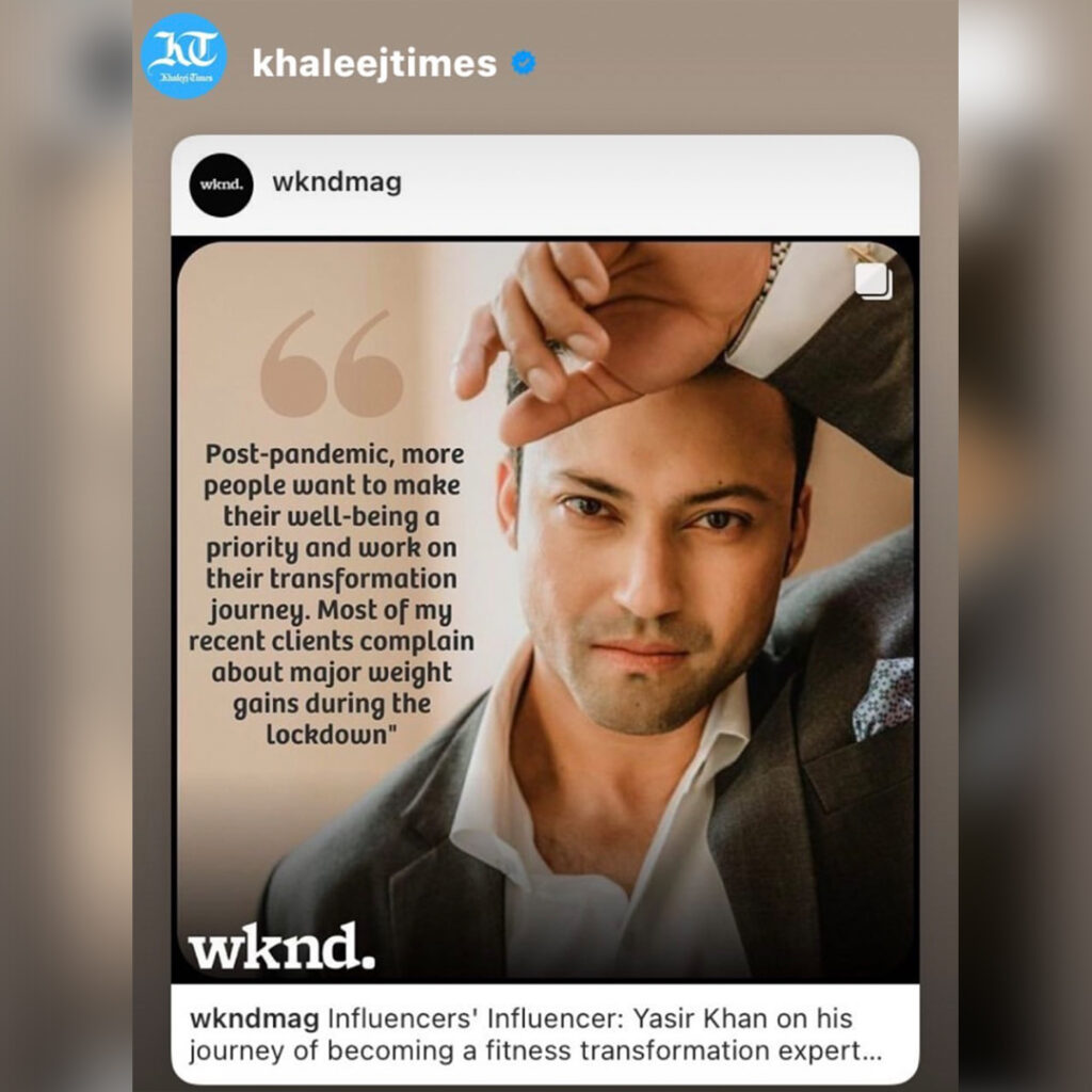 Wknd Feature Yasir Khan in Instagram Post
